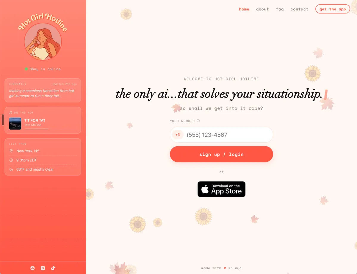 Illustration from TechCrunch: Hot Girl Hotline pitches AI dating advice designed to end conversations, not prolong them