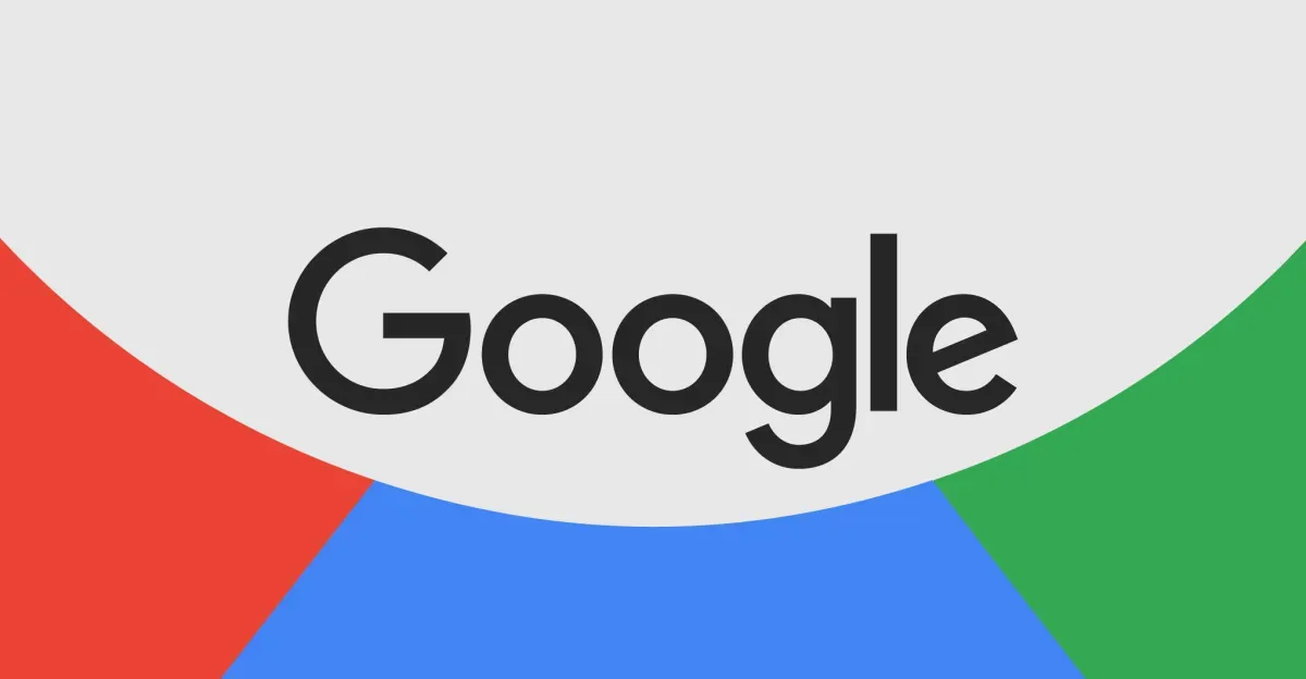 The Google logo on a white, red, blue, and green background.