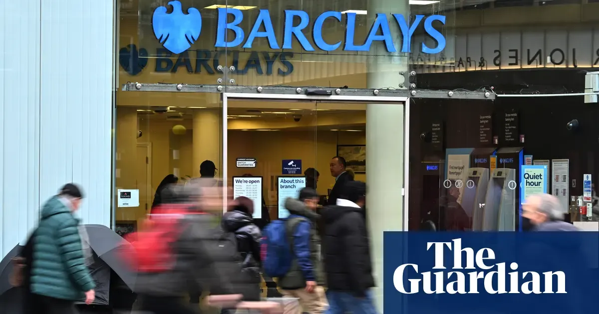 Illustration from the Guardian: Barclays to cut about 5,000 jobs, with its CFO linking support-role reductions, including developers, to AI