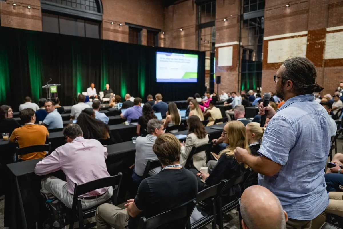 Illustration from TechCrunch: TechCrunch names Toast, Bessemer and 7AI speakers for Nov. 4 Founder Summit in Boston